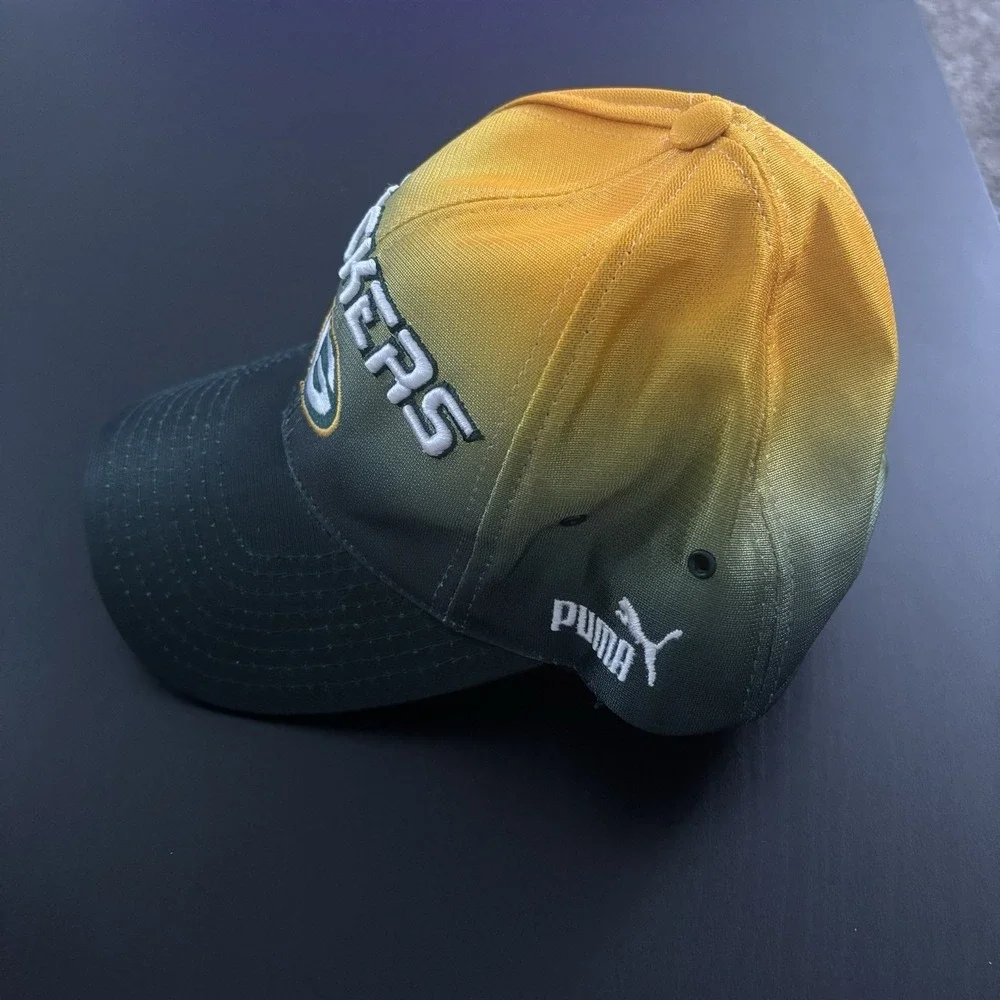 Vtg Puma‎ NFL Pro Line Greenbay Packers Hat Strapback Cap OSFM